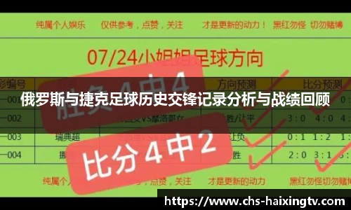 俄罗斯与捷克足球历史交锋记录分析与战绩回顾